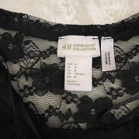 Women black lace top. - Picture 2 of 3